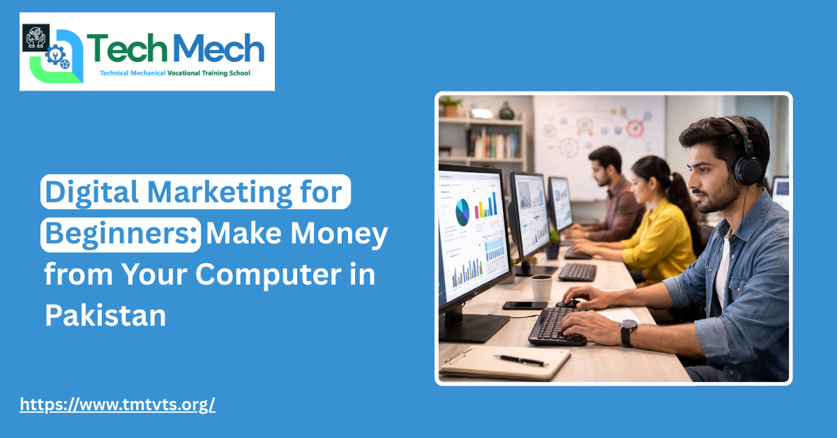 Digital Marketing for Beginners: Make Money from Your Computer in Pakistan