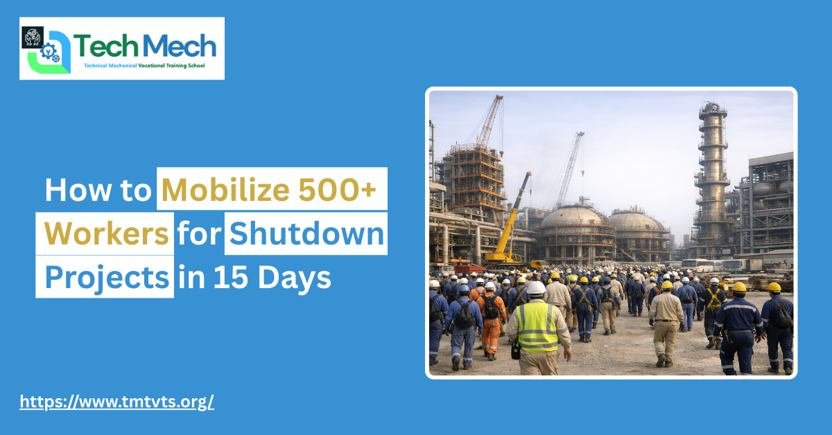 How to Mobilize 500+ Workers for Shutdown Projects in 15 Days