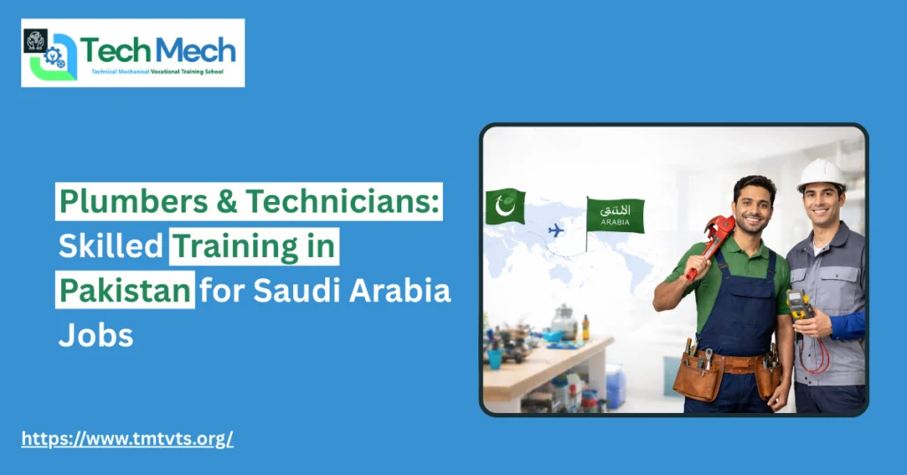 Plumbers & Technicians: Skilled Training in Pakistan for Saudi Arabia Jobs
